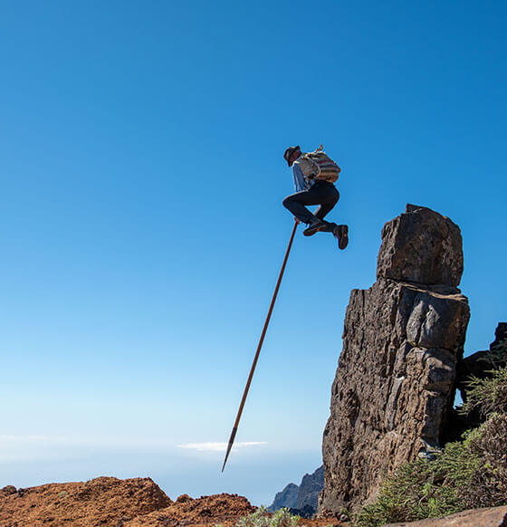 Salto del pastor. La Palma