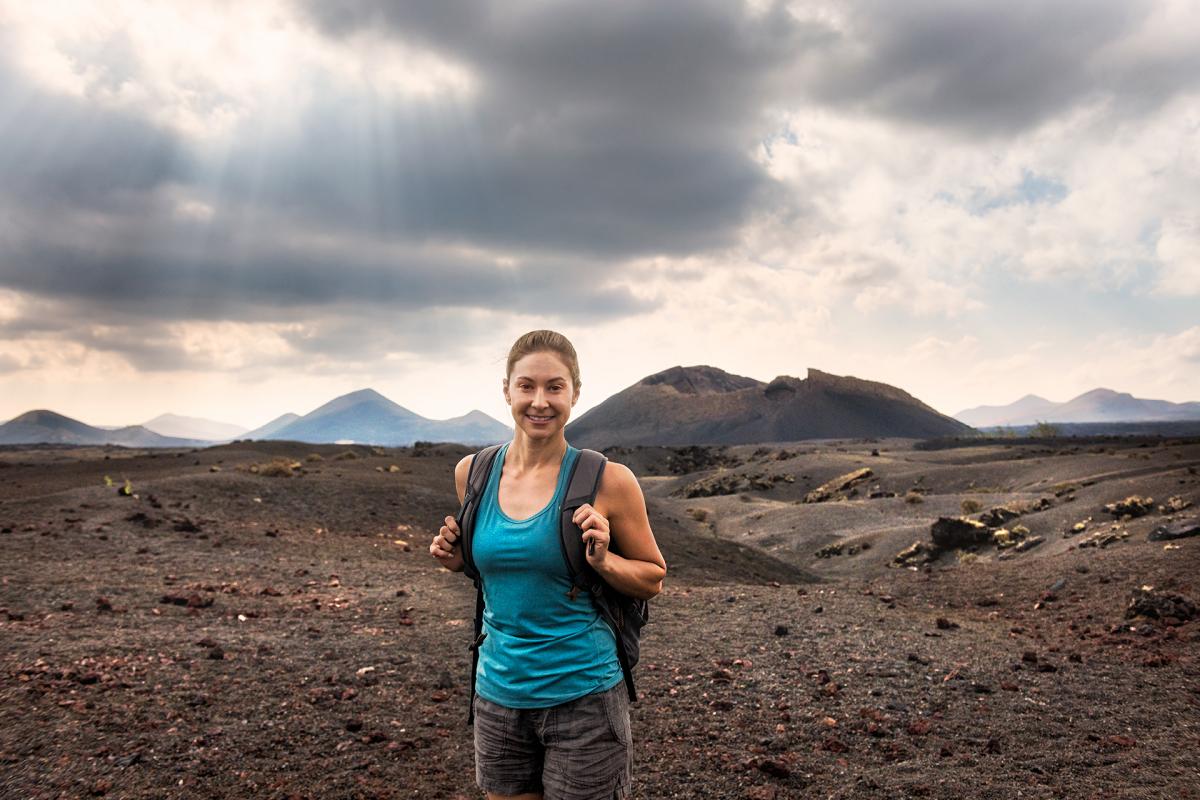 Alice en el Parque Nacional de Timanfaya