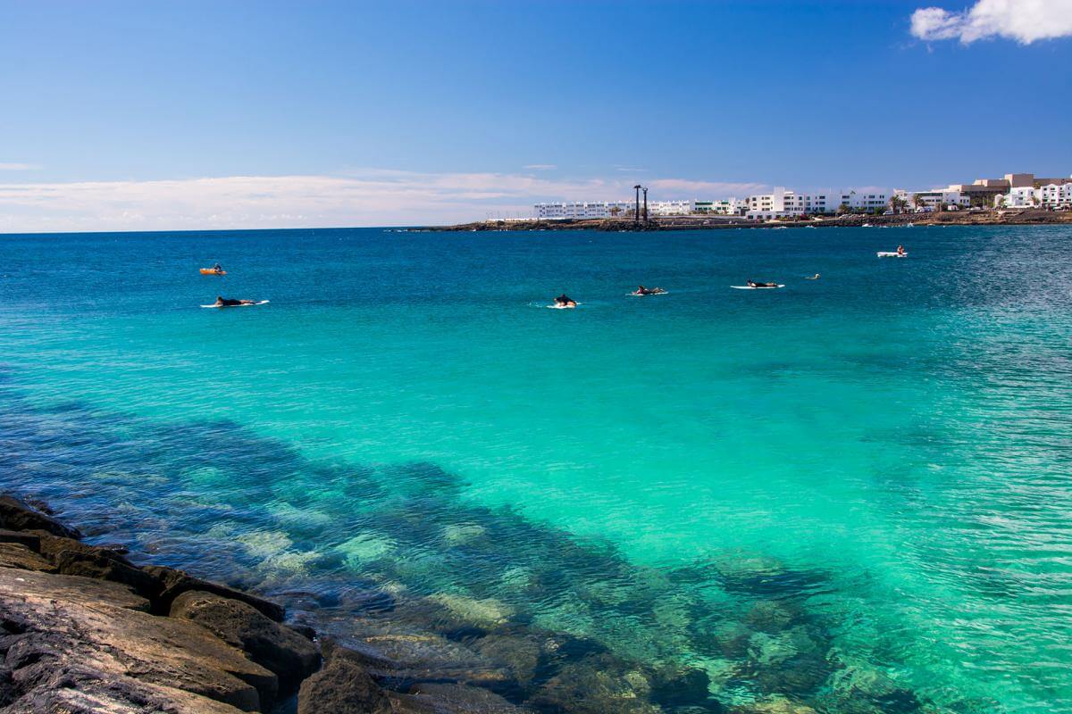 Lanzarote. Plage de Las Cucharas. Costa Teguise 