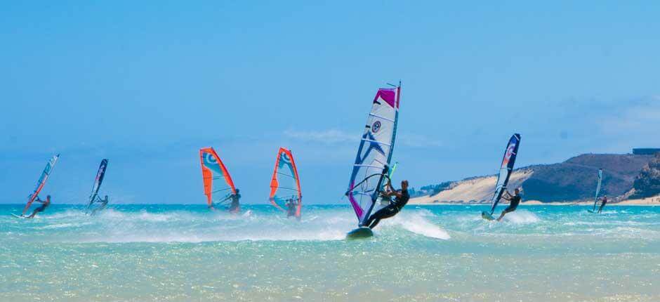 Windsurf à la Plage de Sotavento Spot de windsurf de Fuerteventura