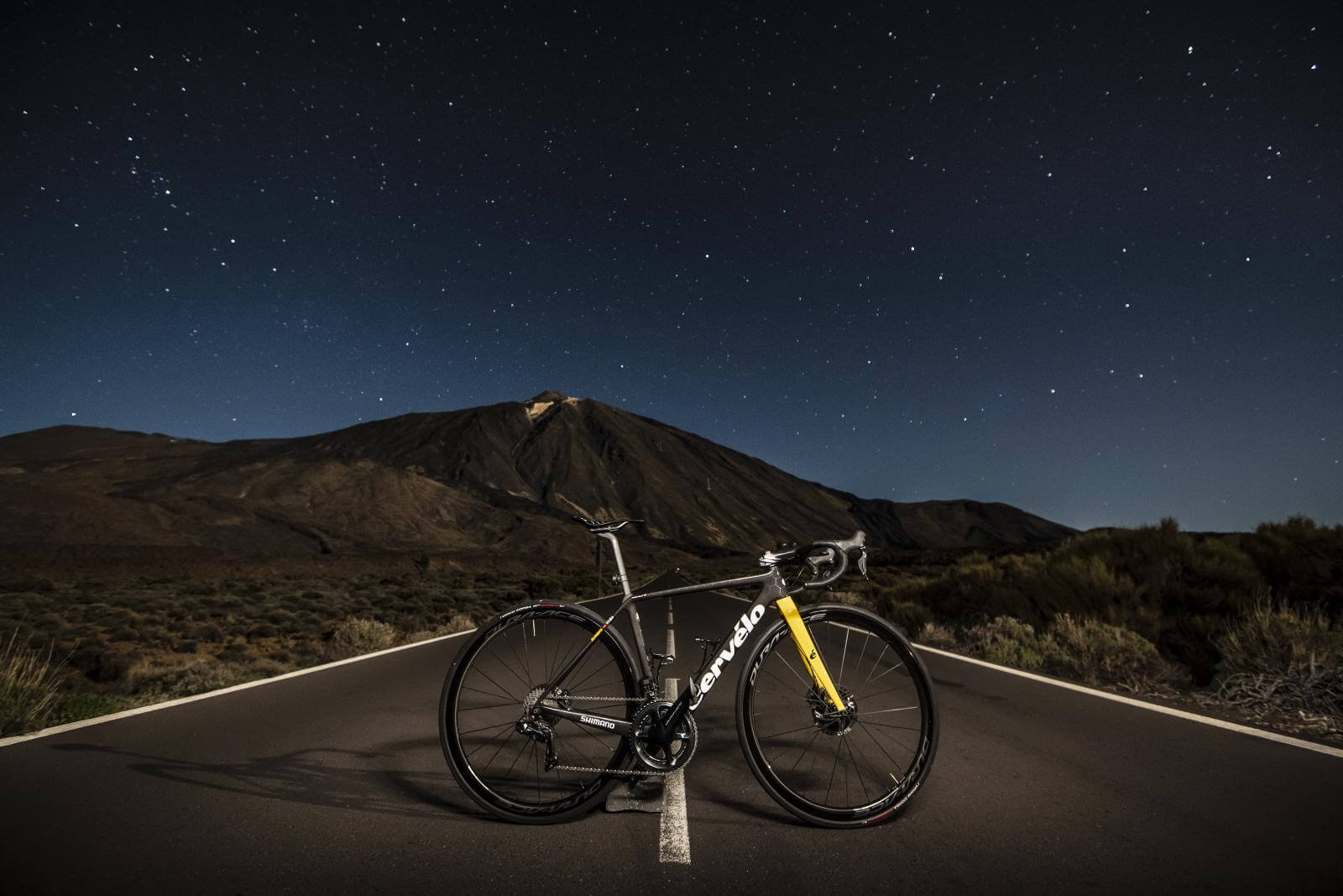 Bicicleta de Jumbo Visma en Teide