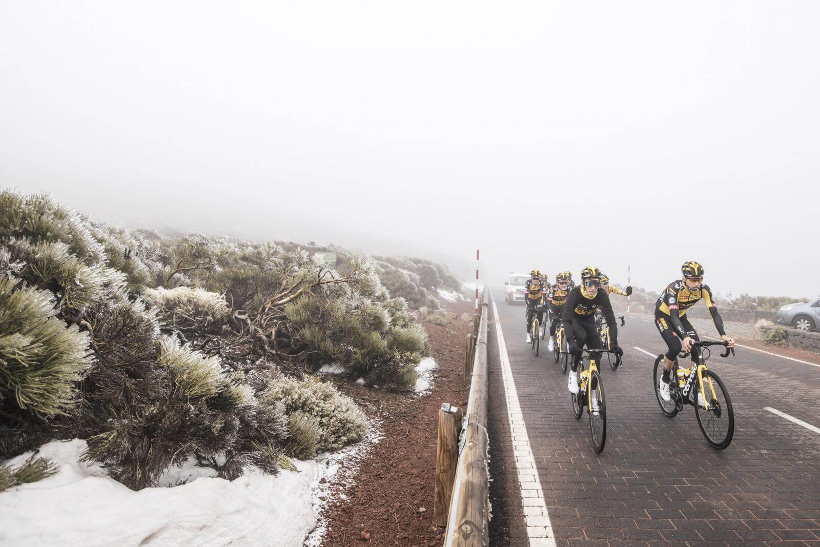 Team Jumbo Visma en el Teide