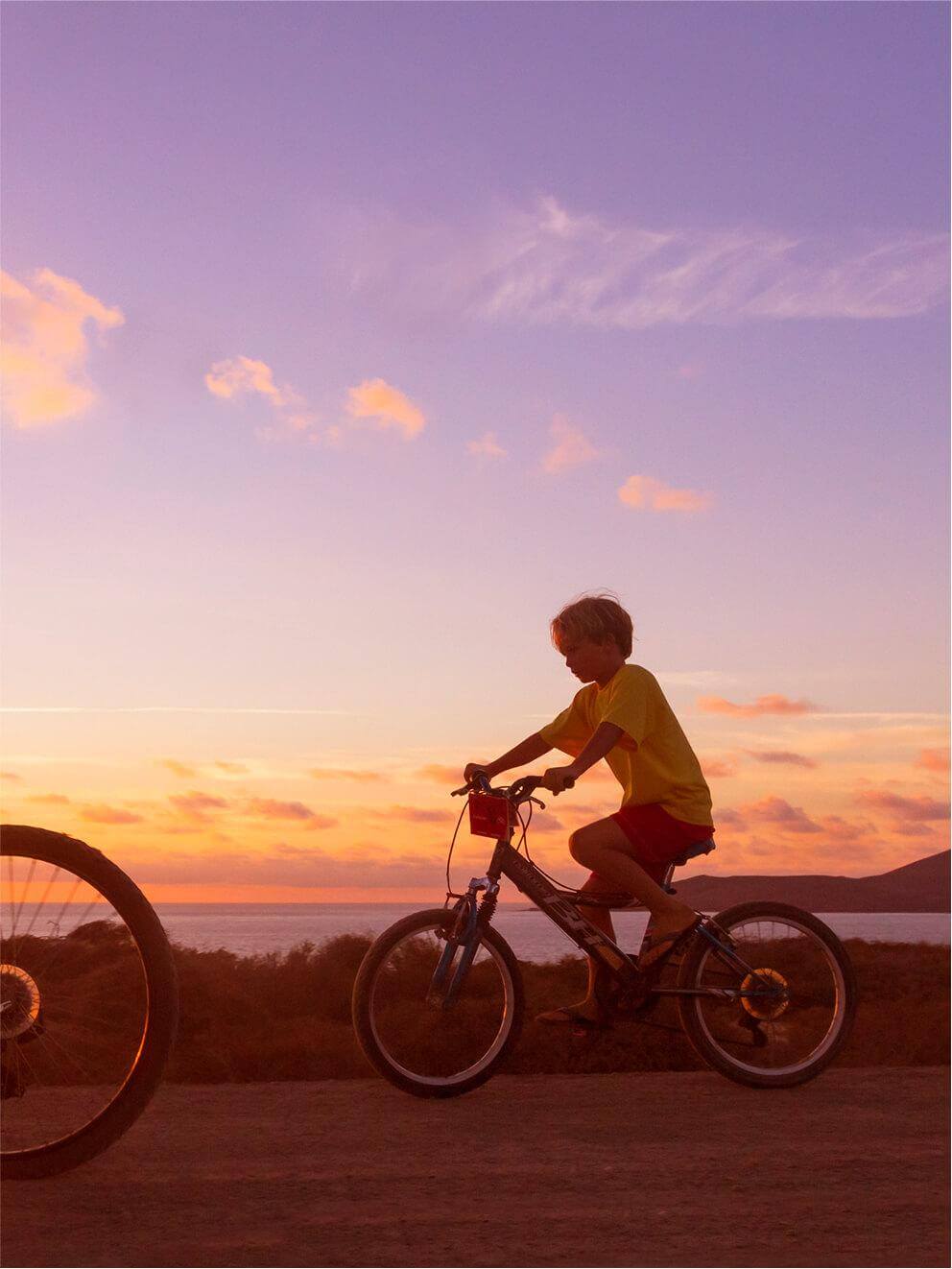 Ruta en bici. La Graciosa.