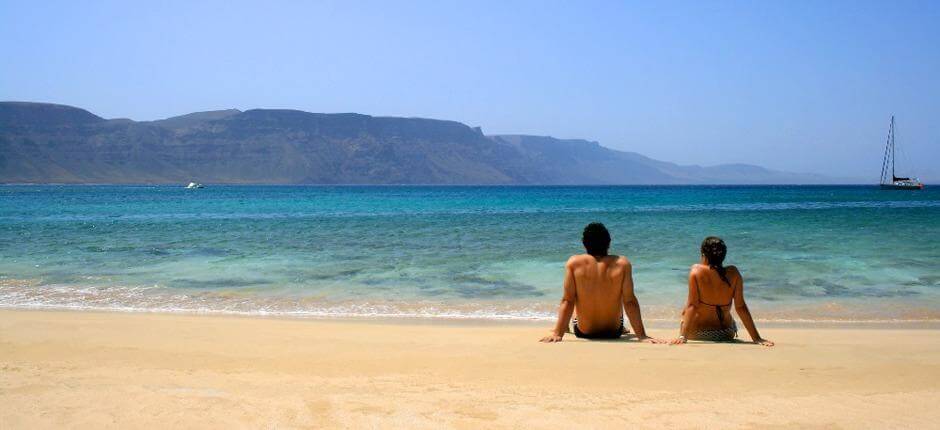 plage La Francesa plages populaires de Lanzarote
